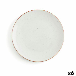 Plochá doska Ariane Terra Ceramika Beżowy (Ø 27 cm) (6 Sztuk)