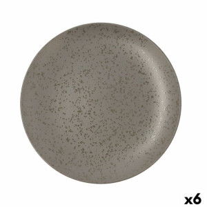 Plochá doska Ariane Oxide Ceramika Szary (Ø 31 cm) (6 Sztuk)