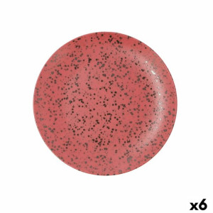 Plochá doska Ariane Oxide Ceramika Czerwony (Ø 27 cm) (6 Sztuk)