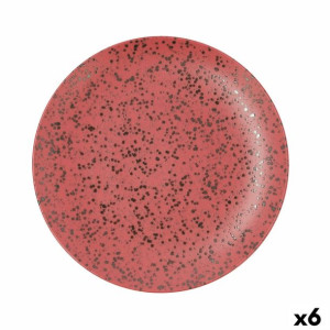 Plochá doska Ariane Oxide Ceramika Czerwony (Ø 31 cm) (6 Sztuk)