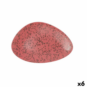 Plochá doska Ariane Oxide Trójkątny Ceramika Czerwony (Ø 29 cm) (6 Sztuk)