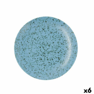 Plochá doska Ariane Oxide Ceramika Niebieski (Ø 27 cm) (6 Sztuk)
