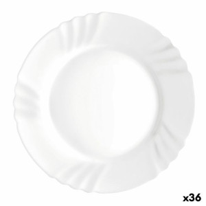 Plochá doska Bormioli Rocco Ebro Biały Szkło (24 cm) (36 Sztuk)