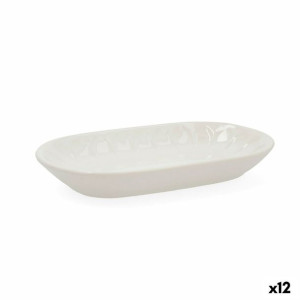 Półmisek Kuchenny Bidasoa Romantic Ivory Ceramika Biały (25 cm) (12 Sztuk)
