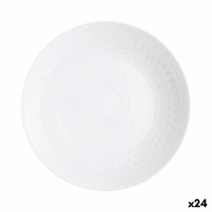 Talerz głęboki Luminarc Pampille Biały Szkło (20 cm) (24 Sztuk)