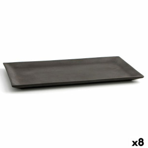 Tacka do przekąsek Quid Mineral Ceramika Czarny (15 x 30 cm) (8 Sztuk)