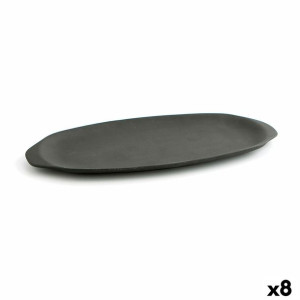 Tacka do przekąsek Quid Mineral Ceramika Czarny (13 x 30,5 cm) (8 Sztuk)