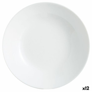 Talerz głęboki Arcopal Zelie Biały Szkło (20 cm) (12 Sztuk)