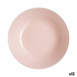 Talerz głęboki Luminarc Arty Różowy Szkło (20 cm) (12 Sztuk)