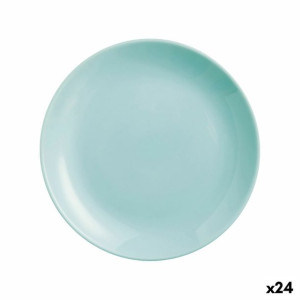 Talerz deserowy Luminarc Diwali Turkusowy Szkło (19 cm) (24 Sztuk)