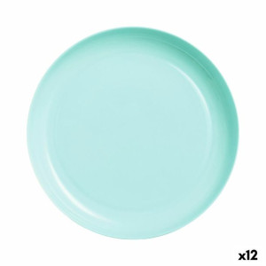 Talerz płaski Luminarc Friends Time Turkusowy Szkło (Ø 29 cm) (12 Sztuk)