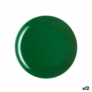 Talerz deserowy Luminarc Arty Kolor Zielony Szkło (Ø 20,5 cm) (12 Sztuk)