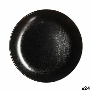 Talerz deserowy Luminarc Diana Czarny Szkło (19 cm) (24 Sztuk)