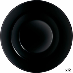Talerz do makaronu Arcoroc Evolutions Czarny Szkło (Ø 28 cm) (12 Sztuk)