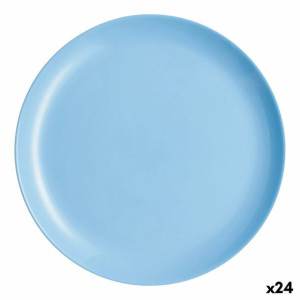 Plochá doska Luminarc Diwali Niebieski Szkło (25 cm) (24 Sztuk)