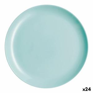 Plochá doska Luminarc Diwali Turkusowy Szkło (25 cm) (24 Sztuk)