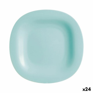 Plochá doska Luminarc Carine Turkusowy Szkło (Ø 27 cm) (24 Sztuk)