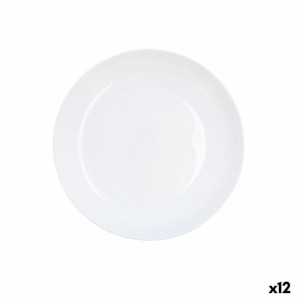Plochá doska Luminarc Friends Time Biały Szkło (Ø 21 cm) (12 Sztuk)