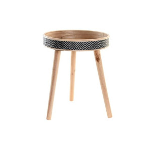 Taca DKD Home Decor Naturalny Czarny Drewno (41 x 41 x 50 cm)