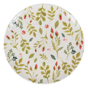 Plochá doska Rose Porcelana Set (Ø 26 x 2 cm) (3 Sztuk)