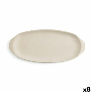 Tacka do przekąsek Quid Mineral 13 x 30,5 cm Ceramika Beżowy (8 Sztuk)