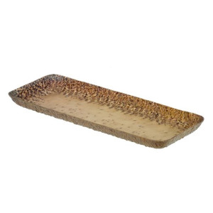 Tacka do przekąsek 39 x 15 x 3 cm Aluminium Brąz