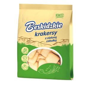 Aksam Beskiedzkie Krakersy z zieloną cebulką 90 g