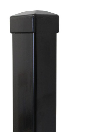 Słupek do paneli ogrodzeniowych o wysokości 240 cm w kolorze czarnym