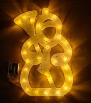 Ozdoba Świąteczna Led Lampki Biały Okno Dekoracja