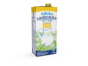 Mleko zambrowskie UHT 1,5 % 1 l x 6 sztuk
