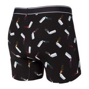 Bokserki męskie SAXX DAYTRIPPER Boxer Brief Fly spray - czarne