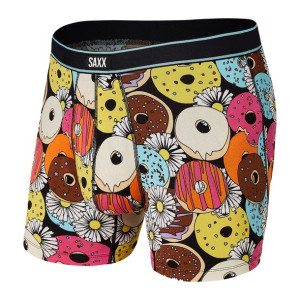 Bokserki męskie SAXX DAYTRIPPER Boxer Brief Fly donnuts - wielokolorowe