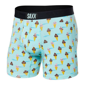 Bokserki męskie SAXX Vibe Boxer VIBE Boxer Brief Lody - błękitne