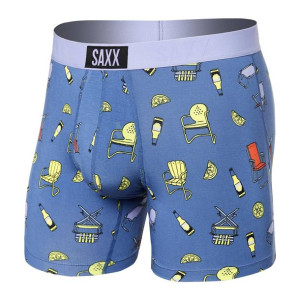 Bokserki męskie SAXX Vibe Boxer VIBE Boxer Brief Krzesła ogrodowe - niebies