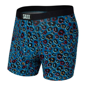 Bokserki męskie SAXX Vibe Boxer Brief panterka - granatowa