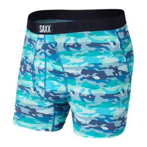Bokserki męskie SAXX ULTRA Boxer Brief niebieskie moro - niebieski