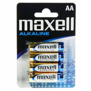 Bateria alkaliczna MAXELL AA (R6) 4 SZTUKI LR6 MN 1500 MIGNON AM3 E91 1.5V