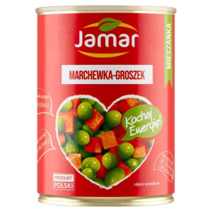 Jamar Mieszanka marchewka-groszek 380 g