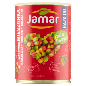 Jamar Mieszanka warzywna marchewka groszek kukurydza 380 g