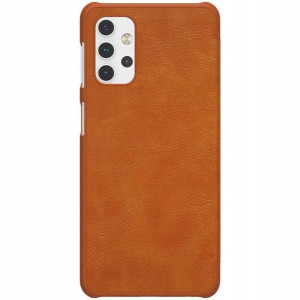 Nillkin Qin Leather Case Samsung A32 5G brązowe