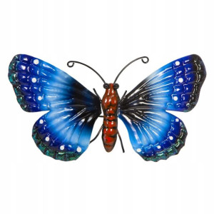Motyl dekoracyjny 26cm niebieski