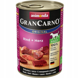 ANIMONDA Grancarno Adult wołowina i serca 400g