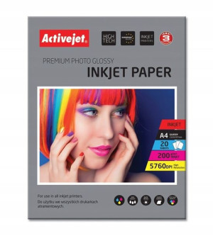 Papier błyszczący Activejet AP4-200G20 (A4; 20 szt