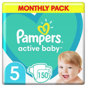 Pampers Zestaw pieluch Active Baby MTH Box 5
