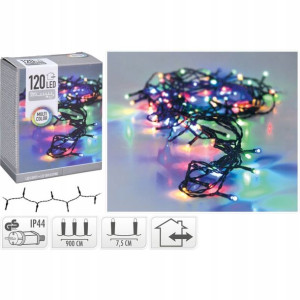Lampki choinkowe łańcuch 120 led multikolor
