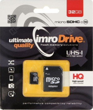 Zestaw kart pamięci IMRO 10/32G UHS-I ADP 32GB;