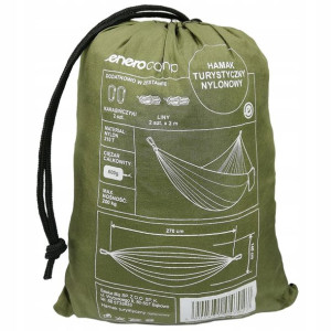 Hamak turystyczny survivalowy 2 osobowy 270x140 cm