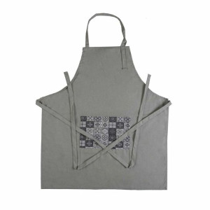 Fartuch Versa Mozaika Czarny Materiałowy (80 x 70 cm)