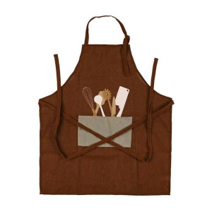 Fartuch Versa Cubiertos Brązowy Poliester Bawełna Nylon (80 x 70 cm)