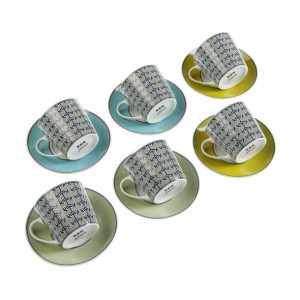 Zestaw filiżanek i talerzyków Versa Leia Porcelana (12 pcs)